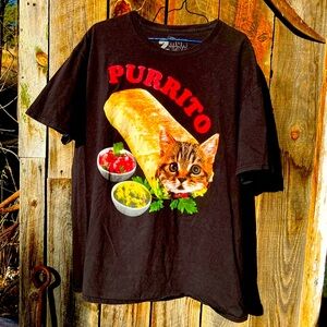 Adorable Purrito kitten t-shirt. Size 2X